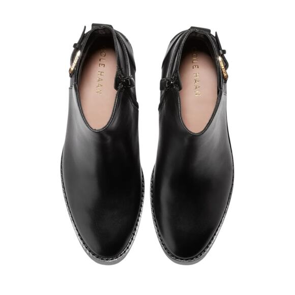 NWOT Cole Haan Hampshire Buckle Black Booties – Sz 9B - Picture 3 of 9